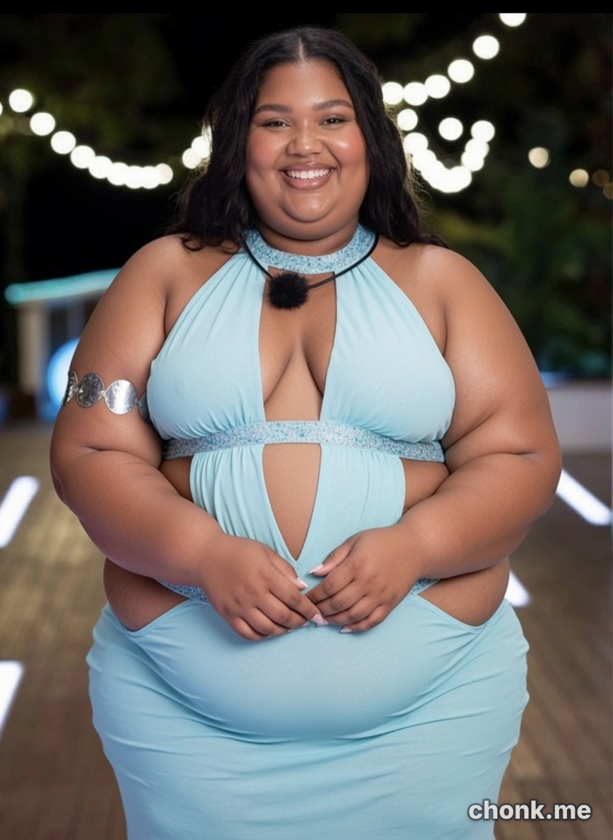 After — extreme super-chonk full-body AI fat filter result